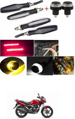 E-Shoppe Front, Rear, Side LED Indicator Light for Honda Unicorn(Yellow, Blue)