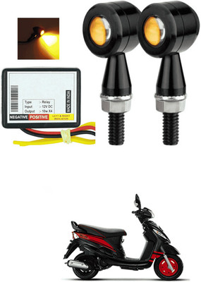 LOVMOTO Front, Rear LED Indicator Light for Mahindra Rodeo RZ(Yellow)