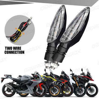 Generox Front, Rear LED Indicator Light for Suzuki Universal For Bike(Yellow)