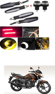 E-Shoppe Front, Rear, Side LED Indicator Light for Hero Hunk(Yellow, Blue)