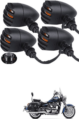 LOVMOTO Front, Rear LED Indicator Light for Royal Enfield Thunder Bird 350(Yellow)
