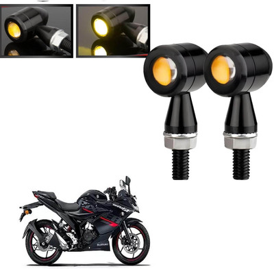 Vagary Front, Rear LED Indicator Light for Suzuki Gixxer(Amber)