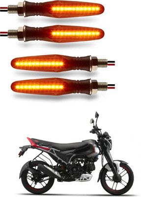 DriveXpert Front, Rear LED Indicator Light for Universal For Bike Universal For Bike(Yellow)