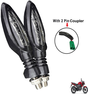 Generox Front, Rear LED Indicator Light for Honda CB Trigger(Yellow)