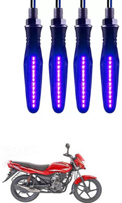 E-Shoppe Front, Rear, Side LED Indicator Light for Bajaj Platina 100 DTS-i(Blue)