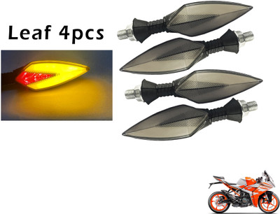 Generox Front, Rear LED Indicator Light for KTM Duke RC 200(Red, Yellow)