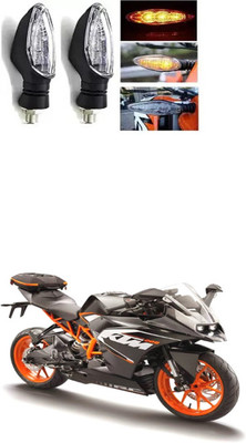 PRTEK Front, Rear LED Indicator Light for Universal For Bike RC 200(Multicolor)