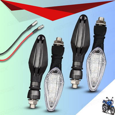 Shopland Front, Rear LED Indicator Light for Bajaj XCD 135cc(Yellow)