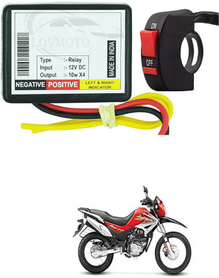 LOVMOTO Front, Rear LED Indicator Light for Hero Ignitor(Yellow)