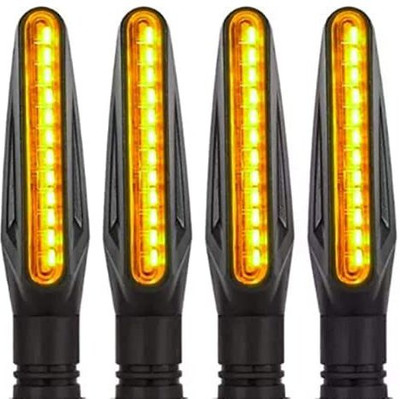 Philomena Side LED Indicator Light for Universal For Bike Universal For Bike(Yellow)