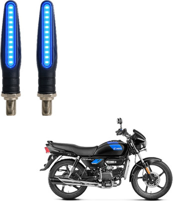 JMA TRADING Front, Rear LED Indicator Light for Hero Universal For Bike(Blue)