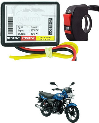 GONAMA Front, Rear LED Indicator Light for TVS Phoenix 125(Yellow)