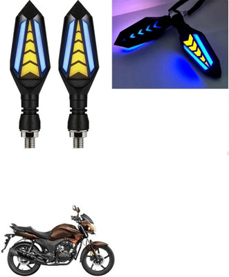 SRPHERE Front, Rear LED Indicator Light for Hero Universal For Bike(Amber, Blue)