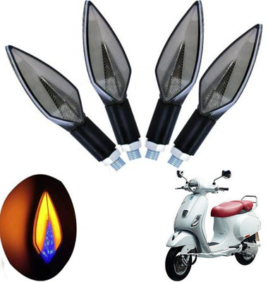 REPLEY Front, Rear LED Indicator Light for Piaggio Vespa Elegante(Yellow, Blue)