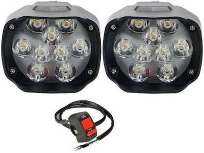 thetrishafab Side, Front, Rear LED Indicator Light for Universal For Bike, Universal For Car Universal For Bike, Universal For Car(White)