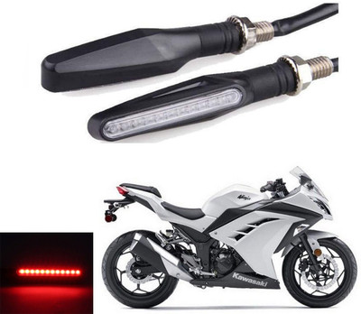REPLEY Front, Rear LED Indicator Light for Kawasaki Ninja 300(Red)