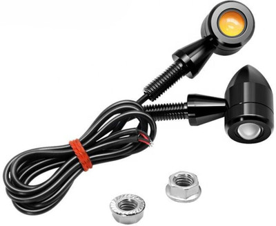 carempire Side LED Indicator Light for Mini Universal For Bike(Smoke)