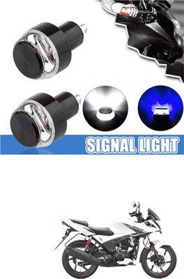 LOVMOTO Front LED Indicator Light for Hero Ignitor(White, Blue)