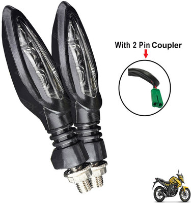 Generox Front, Rear LED Indicator Light for Honda CB(Yellow)