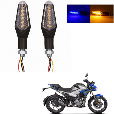 JMA TRADING Front, Rear LED Indicator Light for Hero Universal For Bike(Blue, Amber)