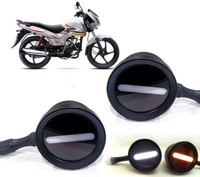 AUTO PEARL Front LED Indicator Light for KTM Centuro(White, Yellow)