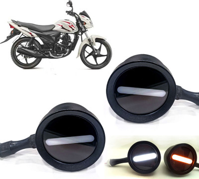 AUTO PEARL Front LED Indicator Light for Suzuki Hayate(White, Yellow)
