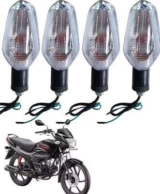 BIKEBLOOM Side, Rear, Front Halogen Indicator Light for Hero Passion XPRO, Passion Pro, Passion X Pro(Amber)