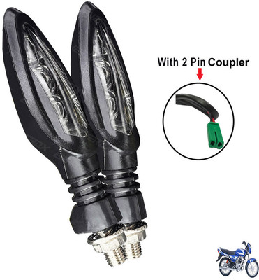 Generox Front, Rear LED Indicator Light for Bajaj CT 100(Yellow)