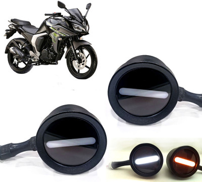 AUTO PEARL Front LED Indicator Light for TVS Fazer(White, Yellow)