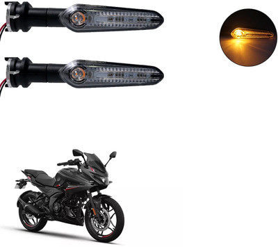 Vagary Front, Rear LED Indicator Light for Bajaj Pulsar 220 DTS-i(Amber)