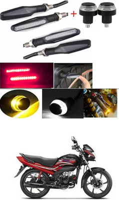E-Shoppe Front, Rear, Side LED Indicator Light for Hero Passion Pro(Yellow, Blue)