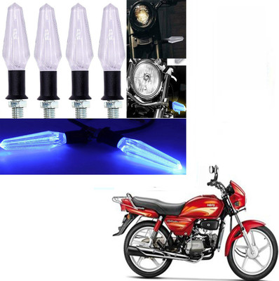 RawatZ Side LED Indicator Light for Hero Splendor Plus(Blue)