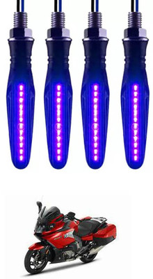 E-Shoppe Front, Rear, Side LED Indicator Light for BMW Universal For Bike(Blue)