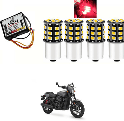 PRTEK Front, Side LED Indicator Light for TVS Universal For Bike(Red)