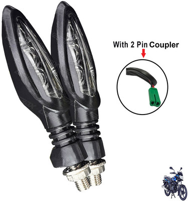 Generox Front, Rear LED Indicator Light for Bajaj Discover(Yellow)