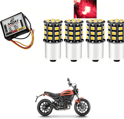 PRTEK Front, Side LED Indicator Light for Mahindra Universal For Bike(Red)