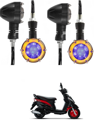 PRTEK Universal High Bright Front Rear Led Side Indicator Turn Signal V1295 Indicator Light Motorbike LED for Mahindra (12 V, 12 W)(Rodeo RZ, Pack of 4)
