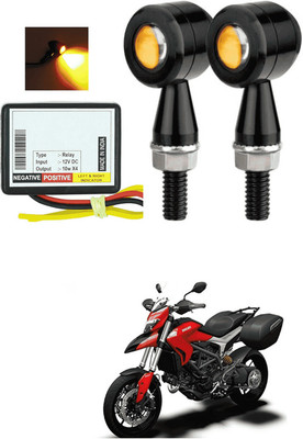 LOVMOTO Front, Rear LED Indicator Light for Hero Hunk(Yellow)