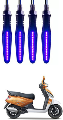 E-Shoppe Front, Rear, Side LED Indicator Light for Mahindra Universal For Bike(Blue)