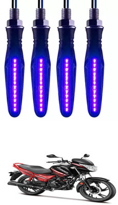 E-Shoppe Front, Rear, Side LED Indicator Light for Hero Glamour(Blue)