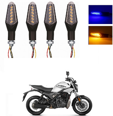JMA TRADING Front, Rear LED Indicator Light for Hero Universal For Bike(Blue, Amber)