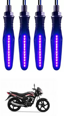 E-Shoppe Front, Rear, Side LED Indicator Light for TVS Sport(Blue)