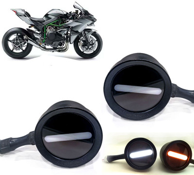 AUTO PEARL Front LED Indicator Light for Kawasaki Ninja(White, Yellow)