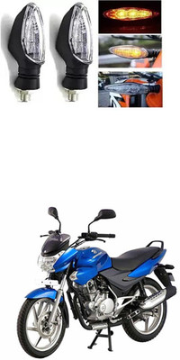 PRTEK Front, Rear LED Indicator Light for Universal For Bike Discover 125 DTS-i(Multicolor)