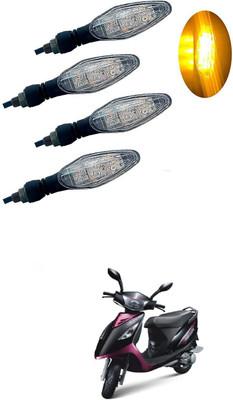 PRTEK Universal High Bright Front Rear Led Side Indicator Turn Signal V332 Indicator Light Motorbike LED for Mahindra (12 V, 12 W)(Rodeo RZ, Pack of 4)