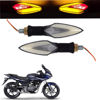 Vagary Front, Rear LED Indicator Light for Bajaj Pulsar 220(Red, Yellow)