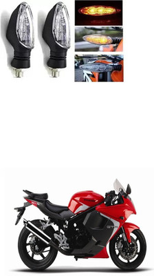PRTEK Front, Rear LED Indicator Light for Universal For Bike GT250R(Multicolor)