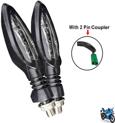 Generox Front, Rear LED Indicator Light for Suzuki GSX(Yellow)