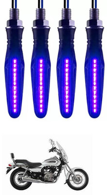 E-Shoppe Front, Rear, Side LED Indicator Light for Bajaj Universal For Bike(Blue)