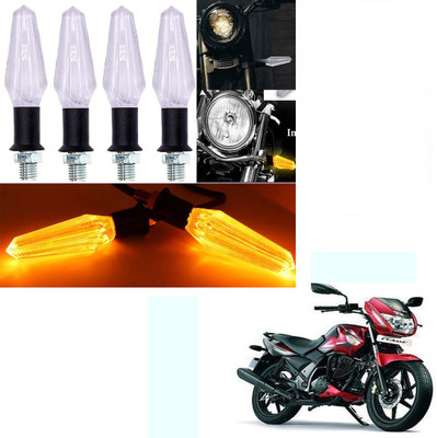 RawatZ Side LED Indicator Light for TVS Flame(Yellow)